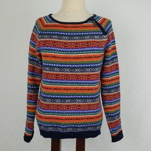 Tommy Hilfiger Womens Long Sleeve Pullover Sweater Zipper Pull Petite Size S/P